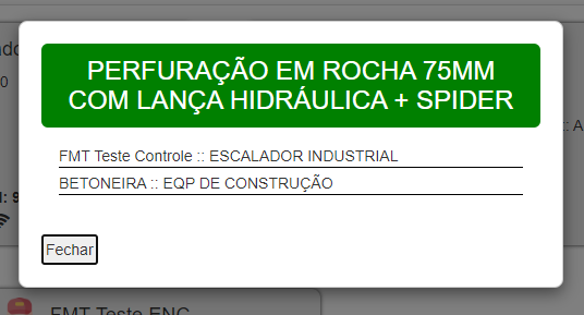 Detalhes de uma atividade específica Detalhes da atividade